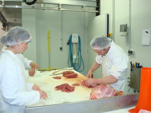 Decoupe de la viande 